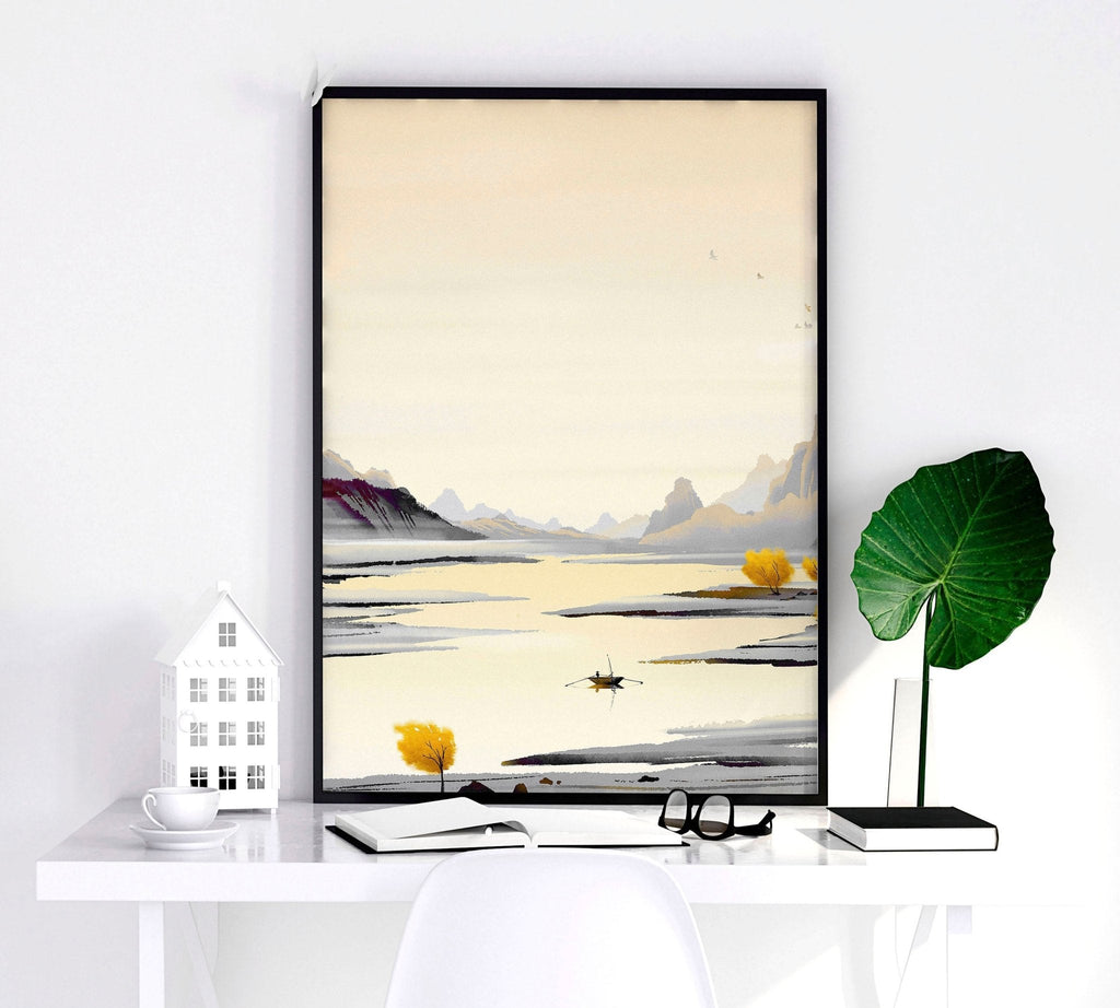 Art prints Japanese for bedroom | set of 3 wall art prints