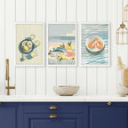 Artwork For Kitchen Wall | Set of 3 Italian Lifestyle Wall art Prints