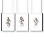Artwork for kitchens | set of 3 Boho Chic wall art prints