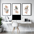 Colorful painting for wall | set of 3 wall art prints for office