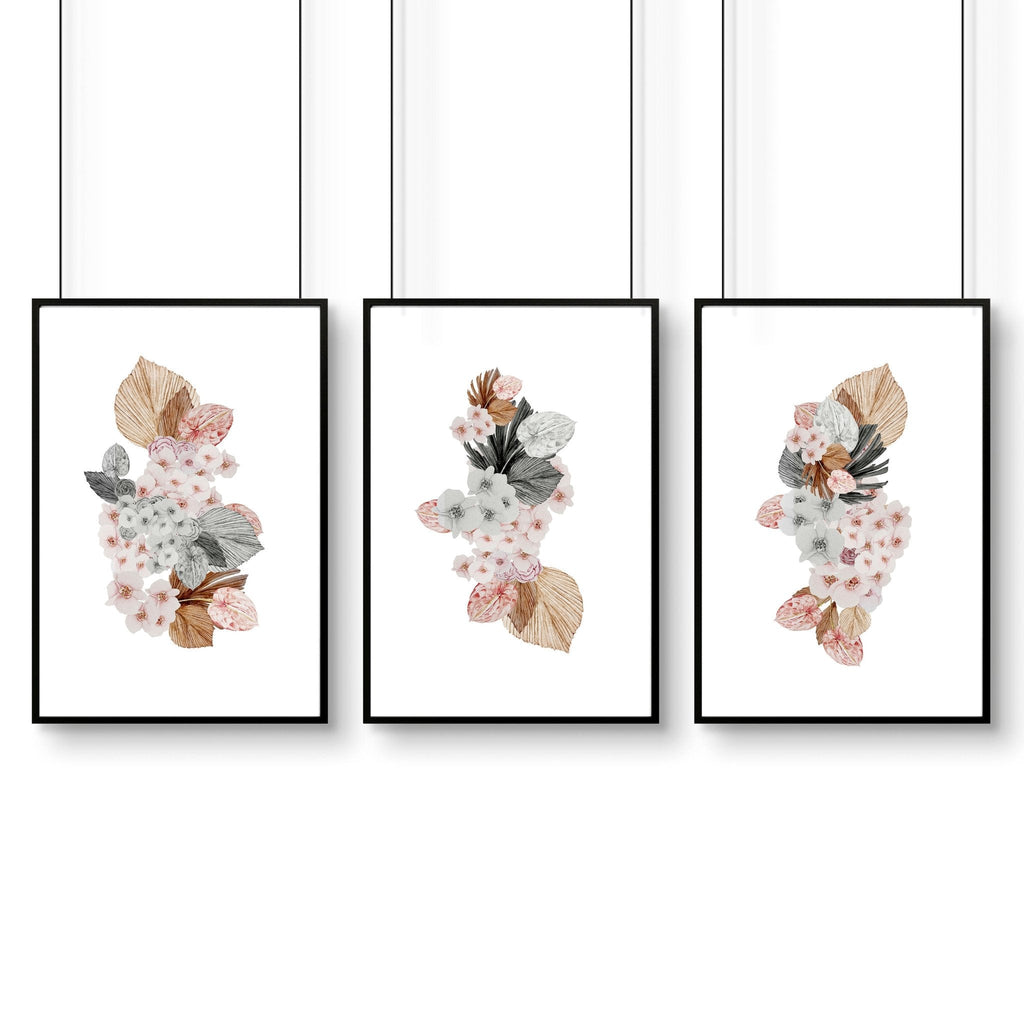 Colorful painting for wall | set of 3 wall art prints for office