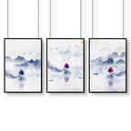 Artwork for the office | set of 3 framed wall art