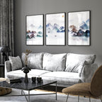 Art for the living room wall | set of 3 wall art prints