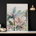 Living room wall pictures | Set of 2 Asian wall art prints