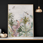 Living room wall pictures | Set of 2 Asian wall art prints