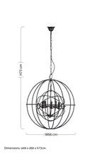5 Arm Round Pendant Light | Orbital