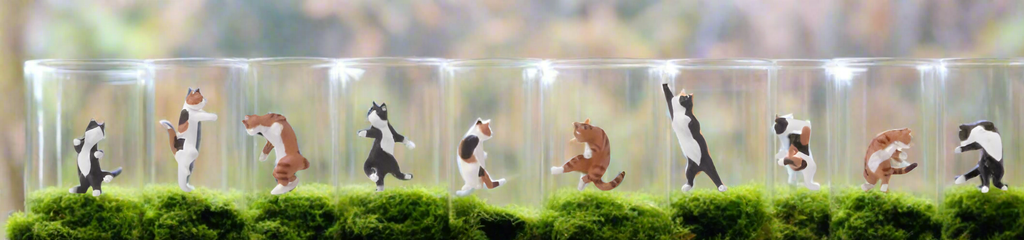 Ninja Cats Terrarium  Figures 28853