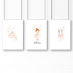 Ballet Dancer Wall Art | Set of 3 wall art prints