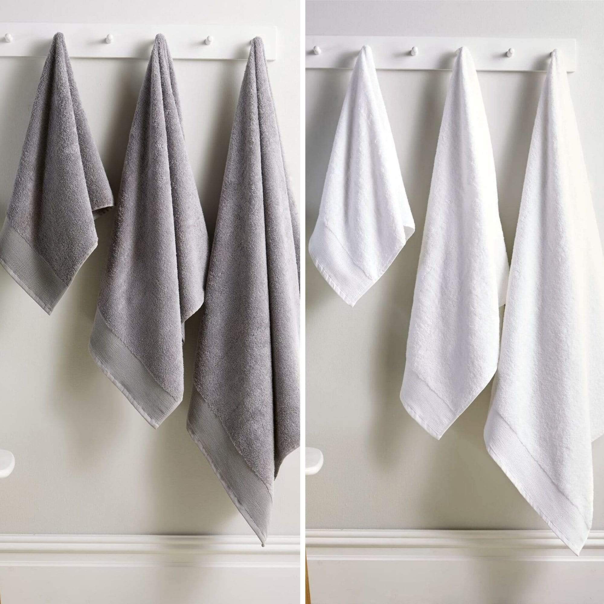 OLIVIA ROCCO Bamboo Cotton Luxury 600GSM Bath Towels Eco Friendly Highly Absorbent Soft Durable Designed In England Elegant Colours