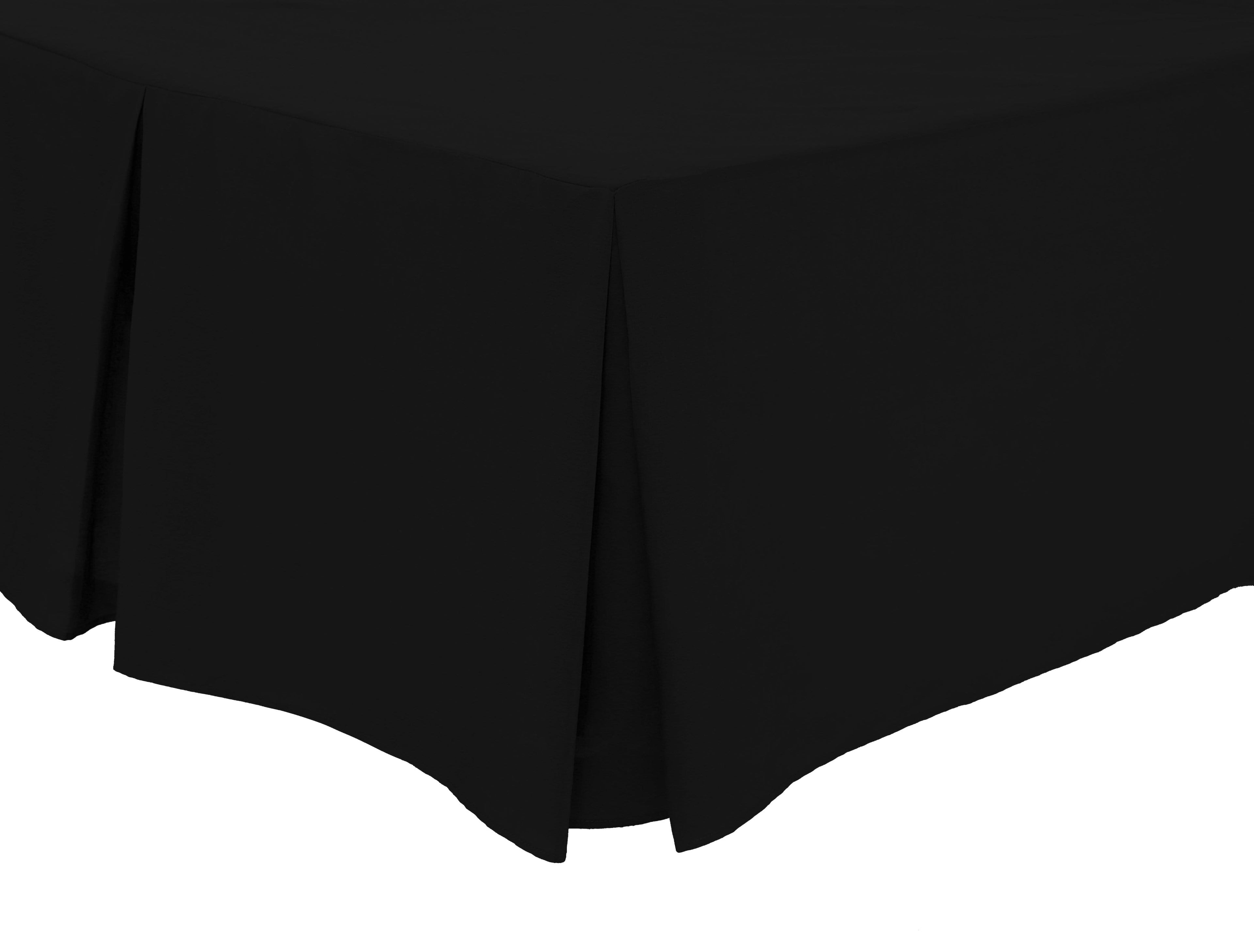 OLIVIA ROCCO Basics Fitted Pleated Valance Sheet Indus Valley Cotton Blend OEKO-TEX Certified Multiple Sizes And Colours - Nest UK