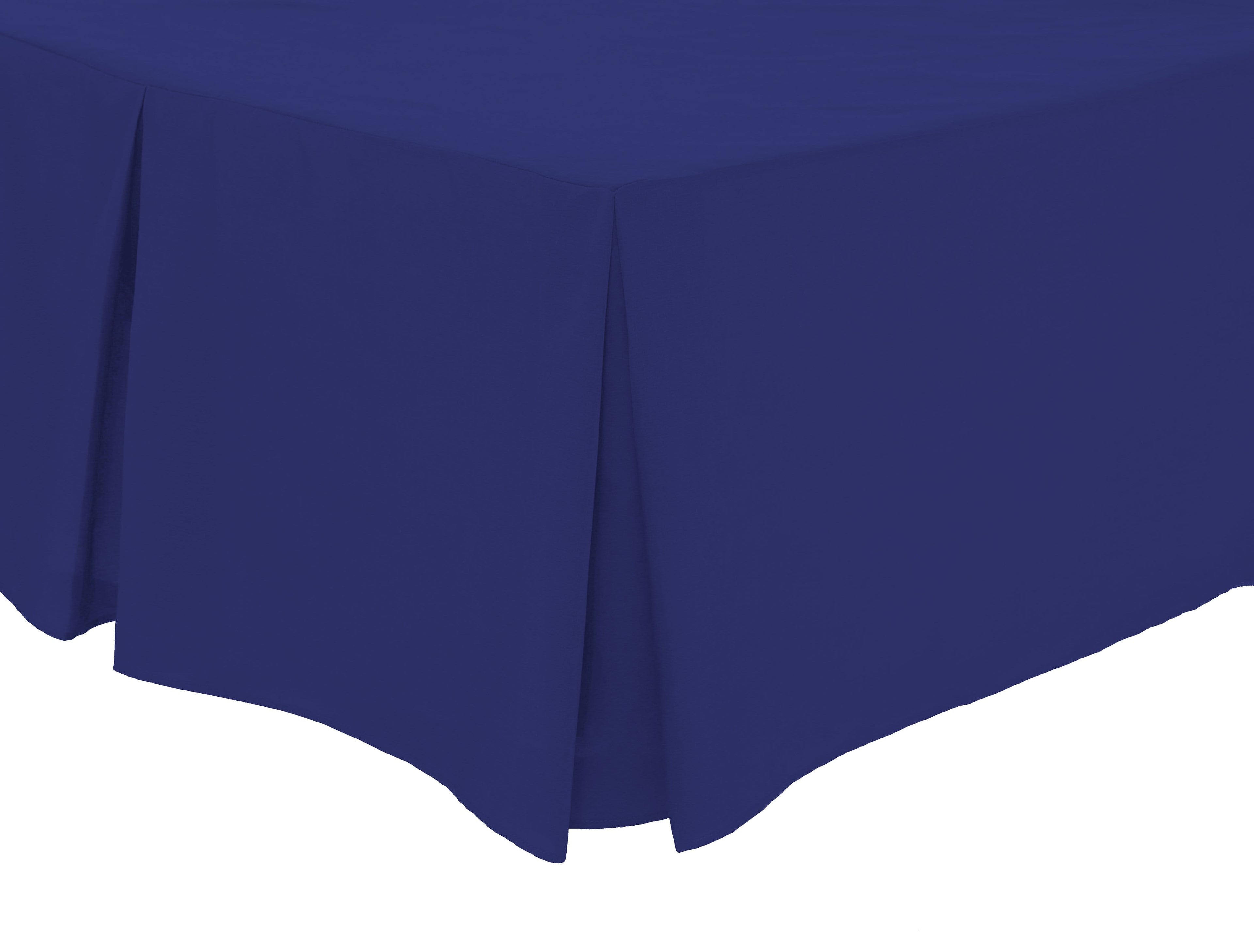OLIVIA ROCCO Basics Fitted Pleated Valance Sheet Indus Valley Cotton Blend OEKO-TEX Certified Multiple Sizes And Colours - Nest UK
