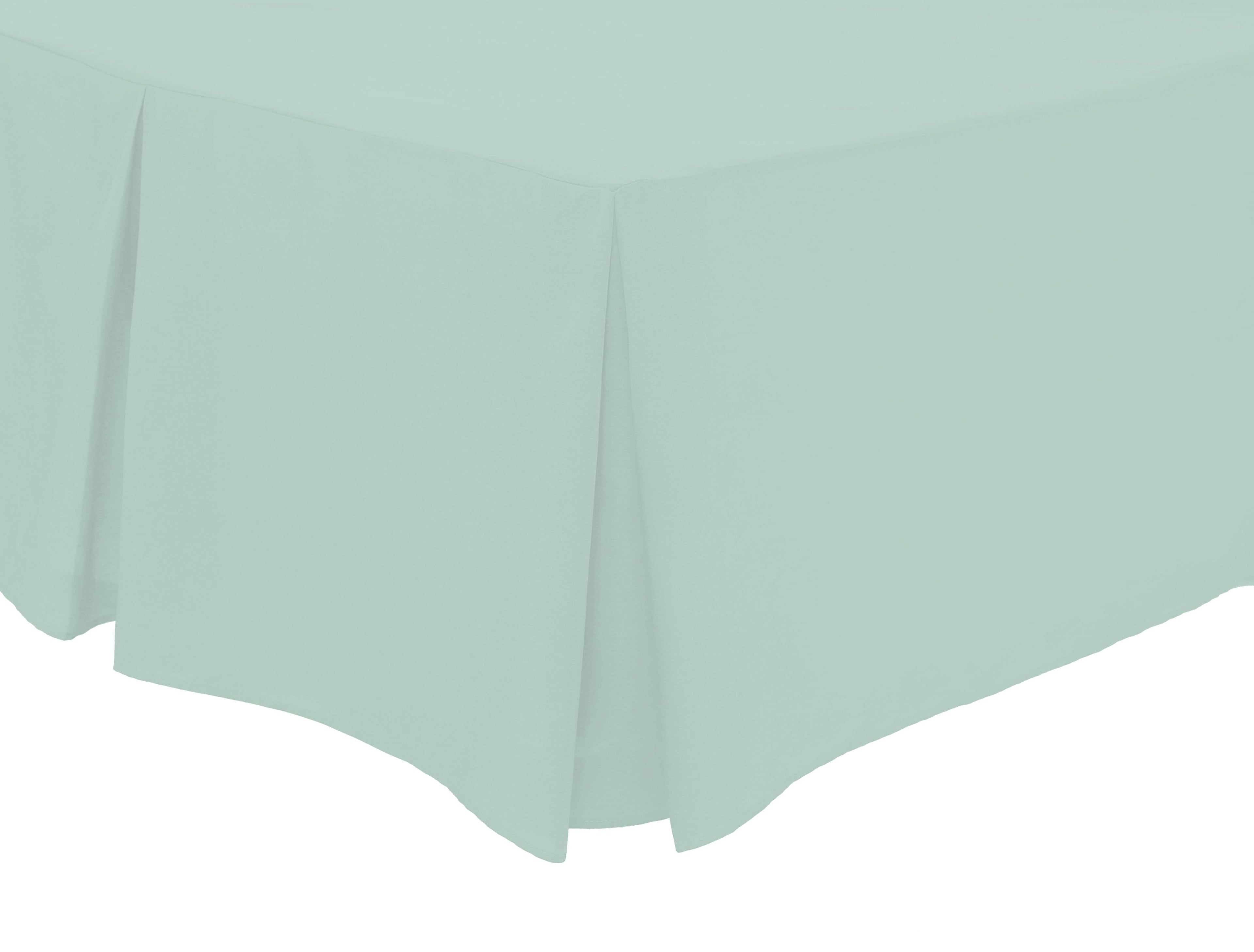 OLIVIA ROCCO Basics Fitted Pleated Valance Sheet Indus Valley Cotton Blend OEKO-TEX Certified Multiple Sizes And Colours - Nest UK