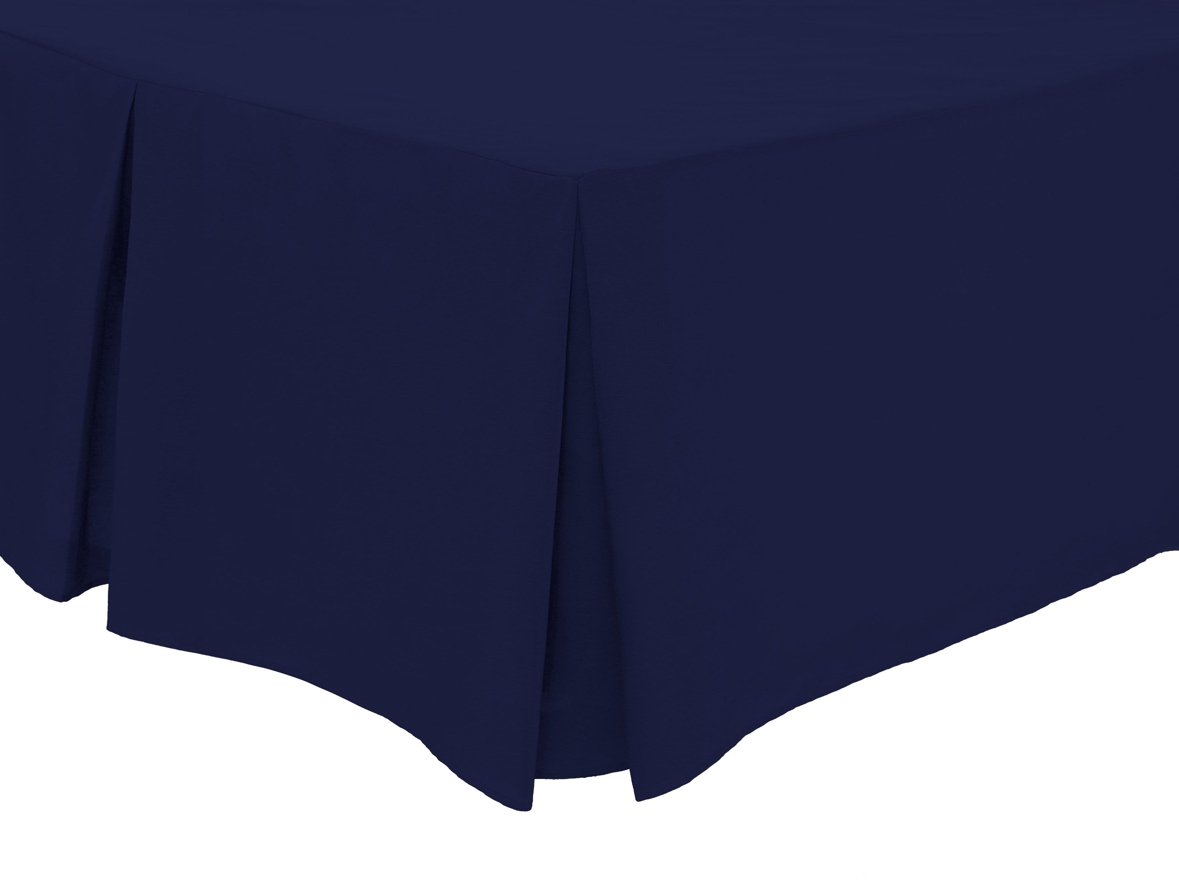 OLIVIA ROCCO Basics Fitted Pleated Valance Sheet Indus Valley Cotton Blend OEKO-TEX Certified Multiple Sizes And Colours - Nest UK