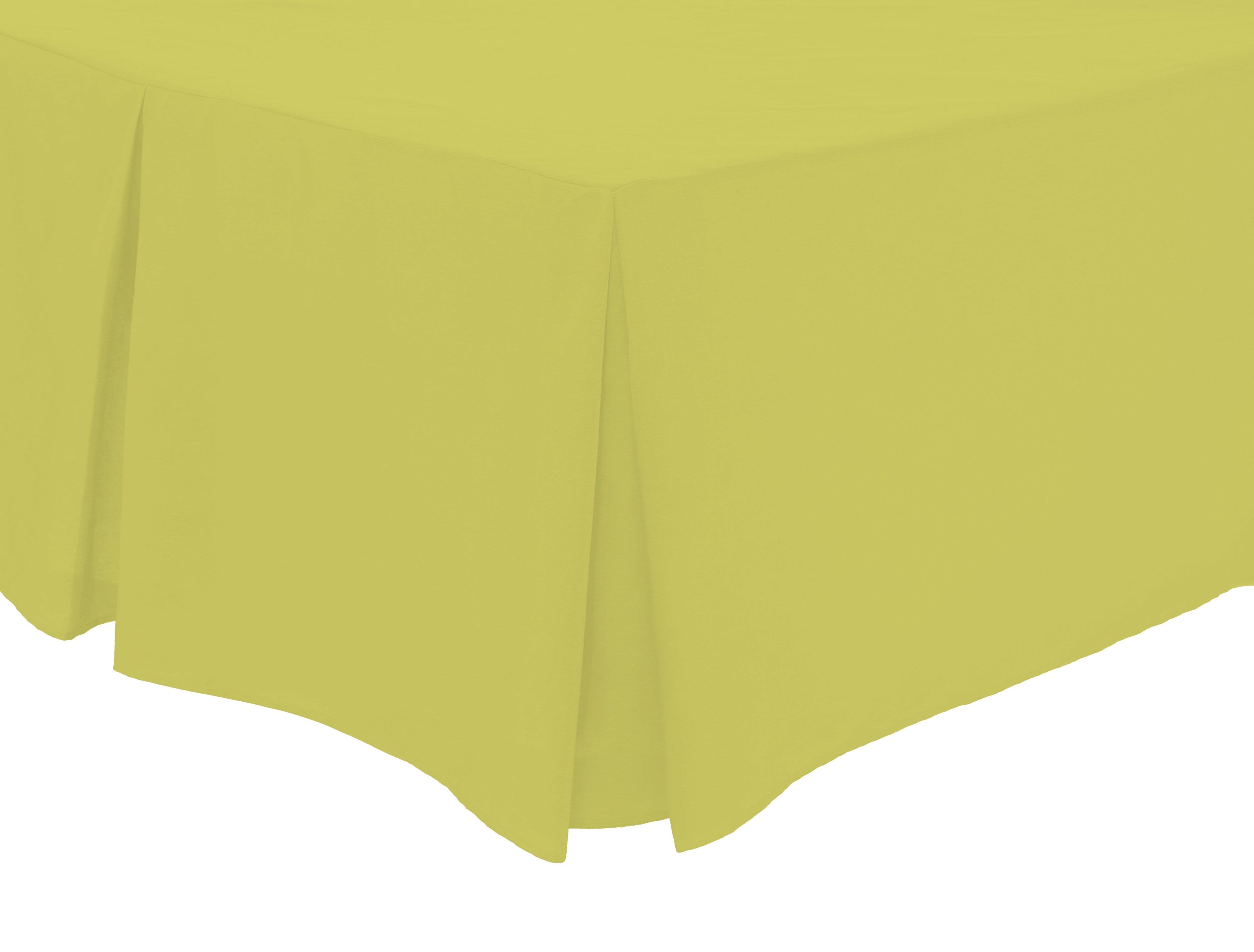 OLIVIA ROCCO Basics Fitted Pleated Valance Sheet Indus Valley Cotton Blend OEKO-TEX Certified Multiple Sizes And Colours - Nest UK
