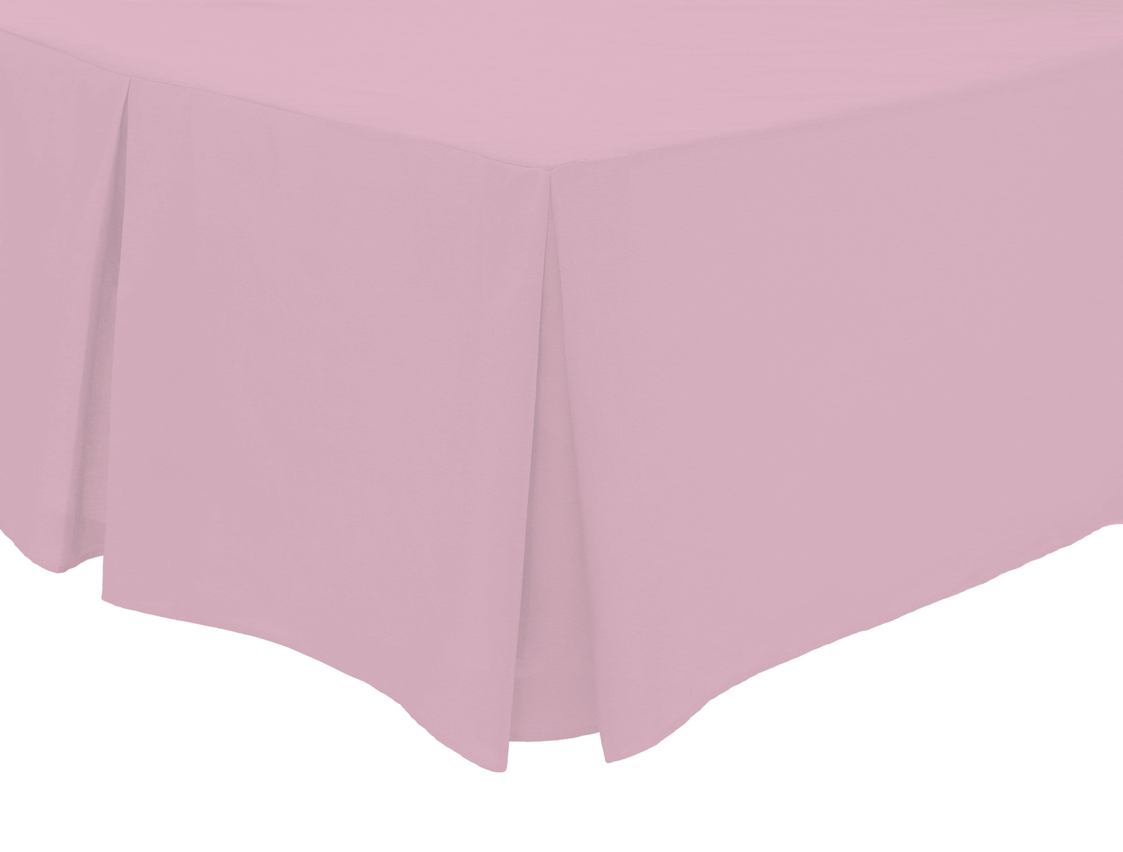 OLIVIA ROCCO Basics Fitted Pleated Valance Sheet Indus Valley Cotton Blend OEKO-TEX Certified Multiple Sizes And Colours - Nest UK