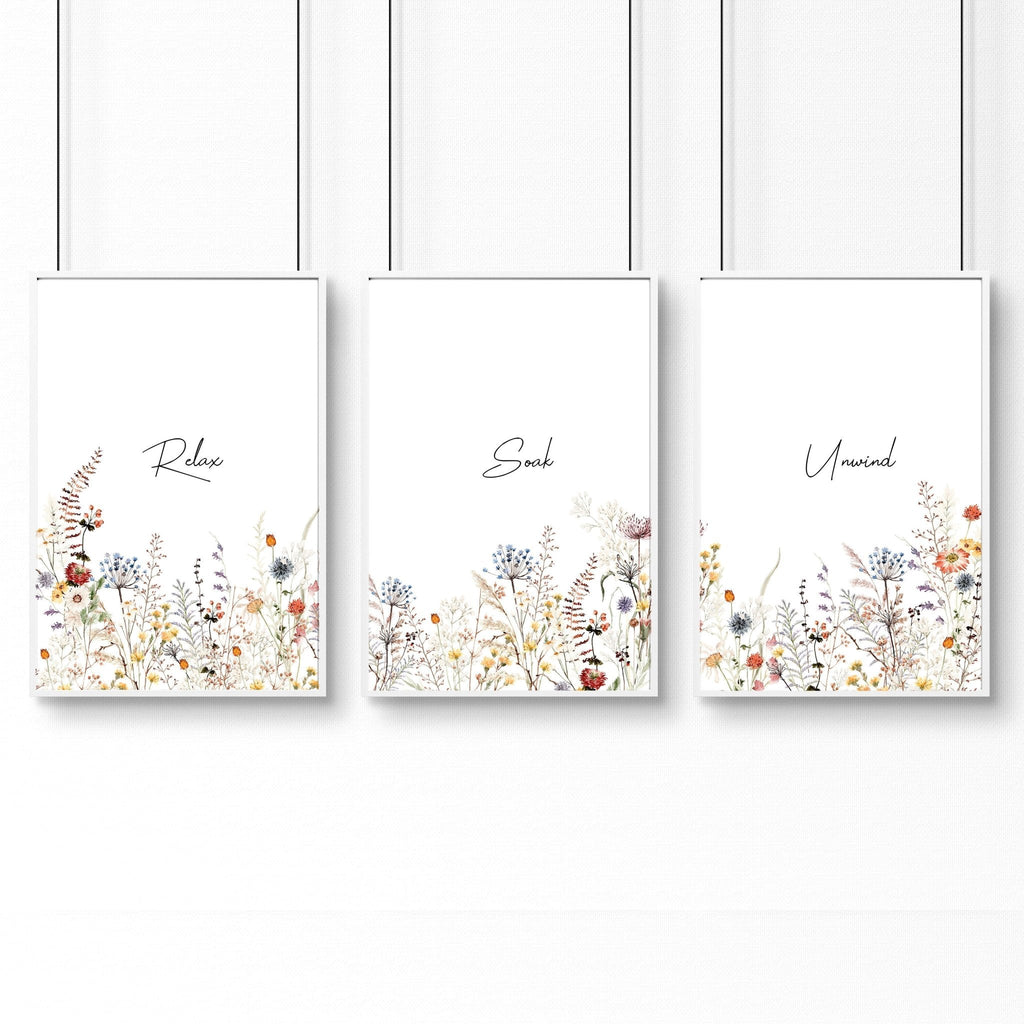 Bathroom Art | Set of 3 wall art prints