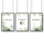 Wall art for the bathroom | Set of 3 art prints