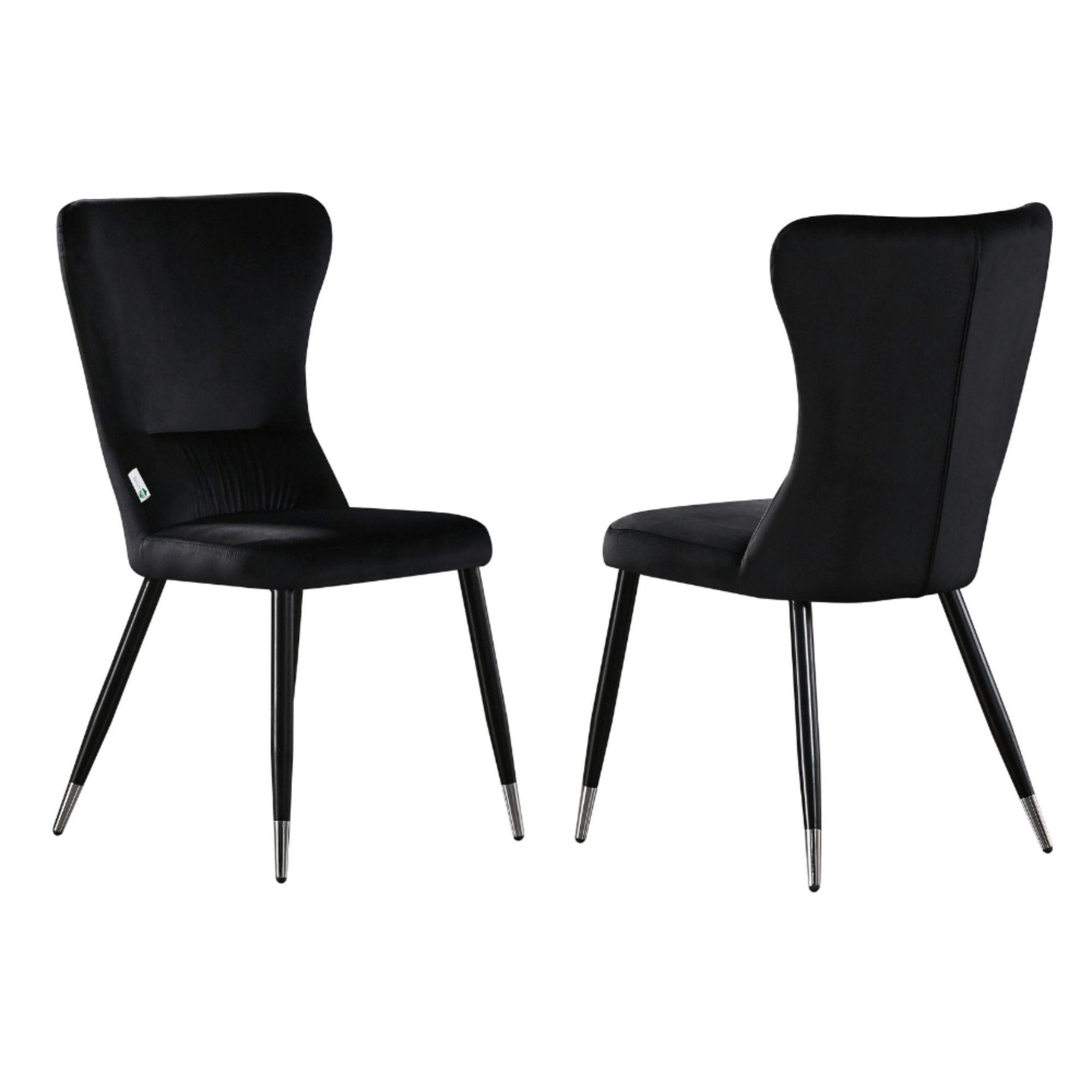 New York LUX Velvet Dining Chair with Metal Legs - Scandinavian Inspired