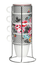 Set of Four Stackable Mugs with Stand | Pippa