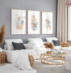Beach theme decor wall art | Set of 3 wall art prints
