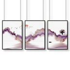 Bedroom pictures for wall | set of 3 art prints