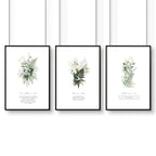 Bible verse wall art for living room | set of 3 wall art prints