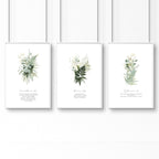 Bible verse wall art for living room | set of 3 wall art prints