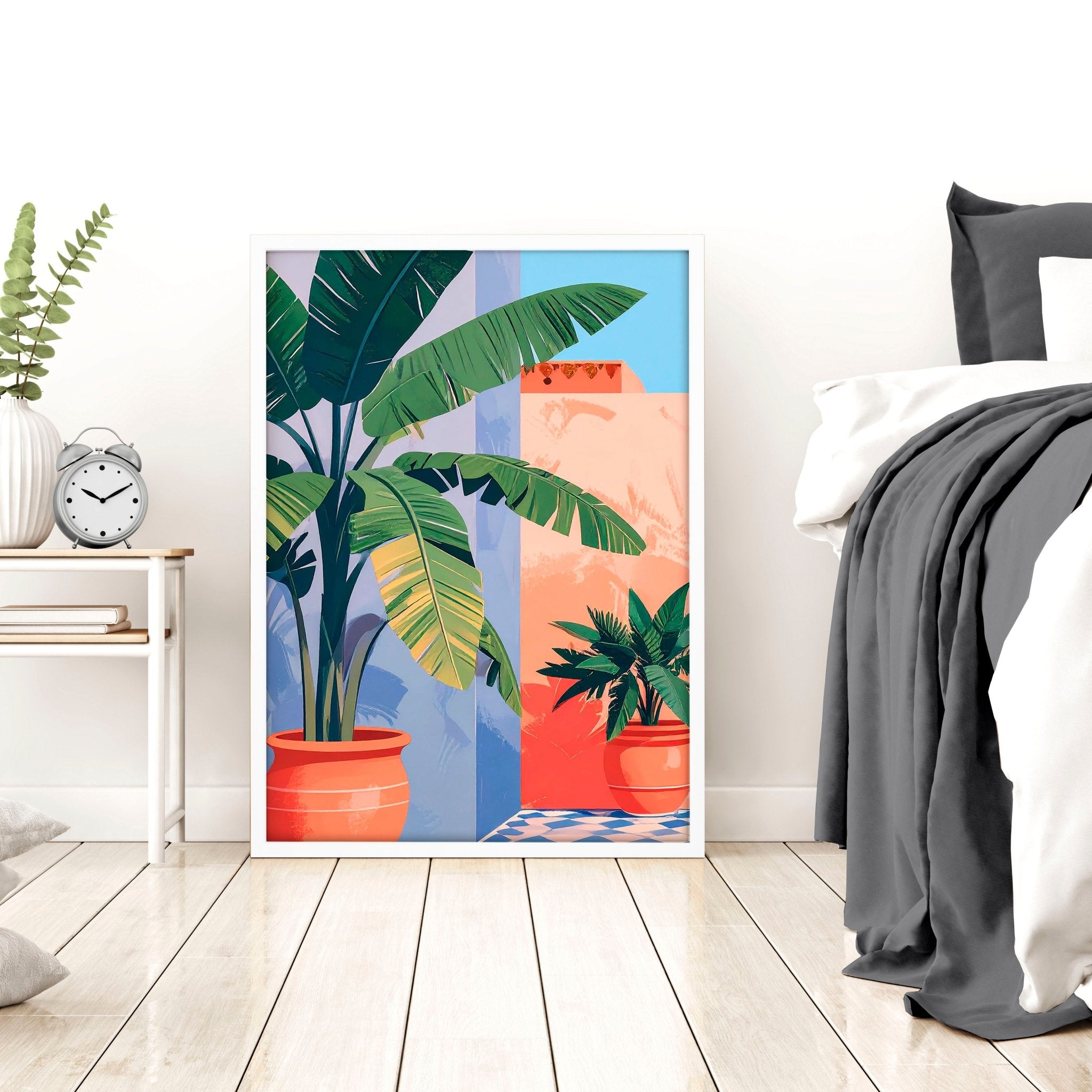 Big Framed Wall Art | Set of 2 Moroccan Inspired Wall art Prints
