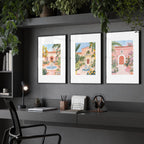Big Wall Frames | Set of 3 Beach Decor Wall art Prints