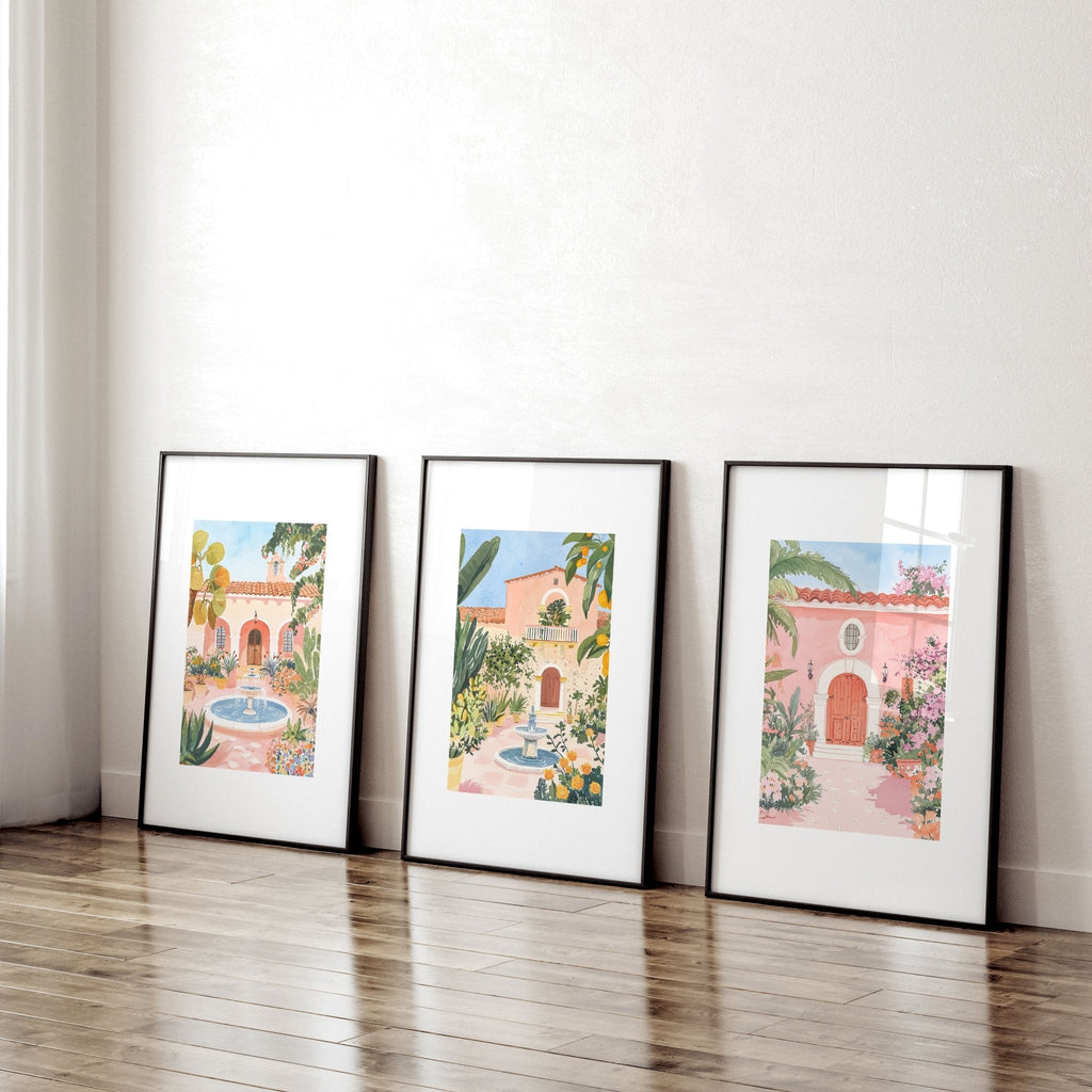 Big Wall Frames | Set of 3 Beach Decor Wall art Prints