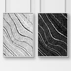 Line art for bedroom | set of 2 Black and White wall art prints