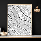 Line art for bedroom | set of 2 Black and White wall art prints