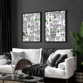Wall art Paris | Set of 2 travel posters