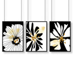 Black and white prints set of 3 |  framed wall art prints