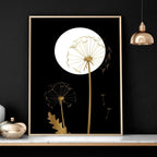 Black wall art for living room | set of 3 wall art prints