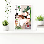 Bathroom art for walls | set of 3 Bohemian wall art