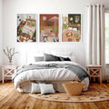 Wall art for the bedroom | set of 3 Bohemian wall art prints