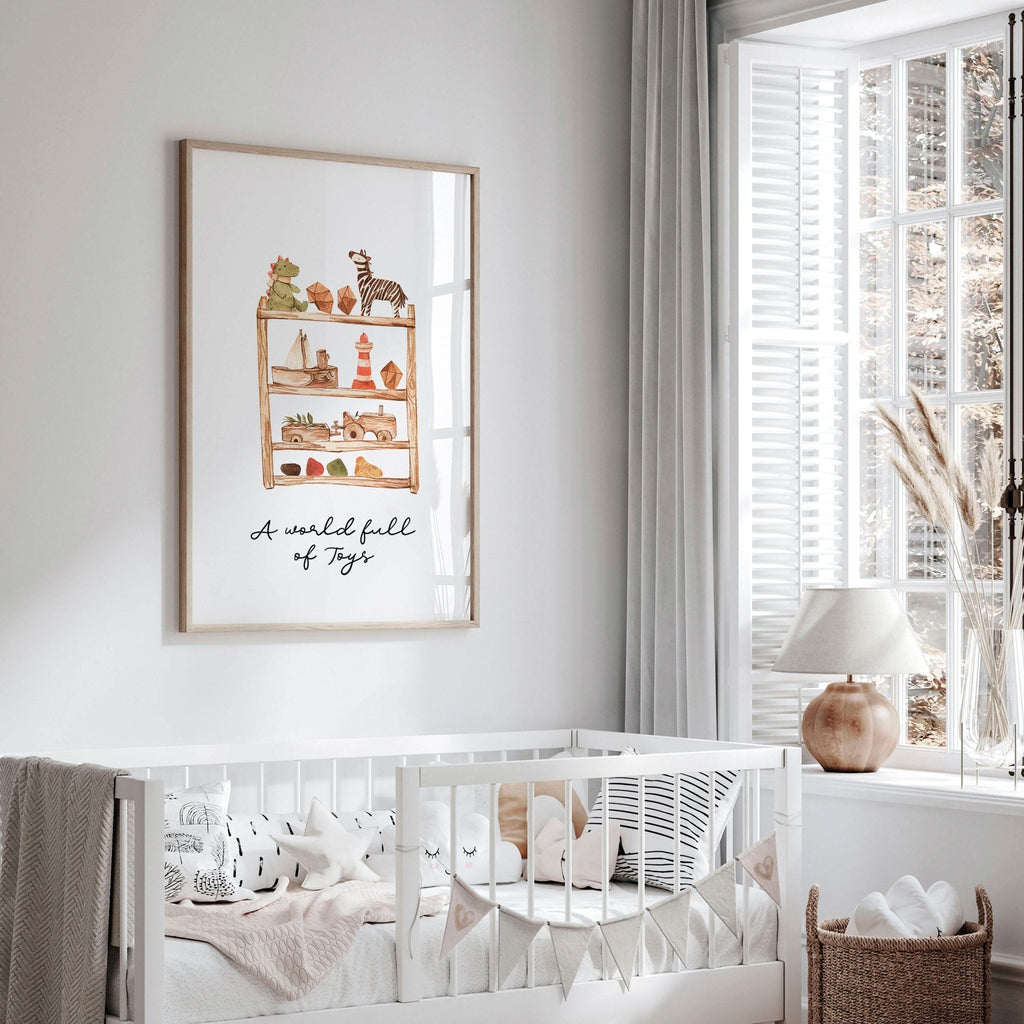 Prints for a nursery | Bohemian decor wall art print
