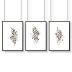 Boho Chic wall art prints | set of Bathroom wall decor