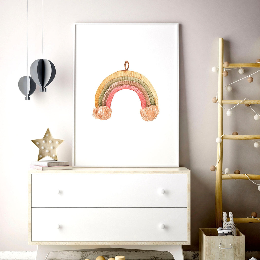 Boho nursery decor | set of 2 wall art prints