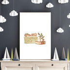 Wall art for Safari nurseries | set of 2 Boho wall art prints