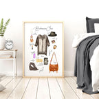 Boho style home decoration | Fashion Wall Art Print