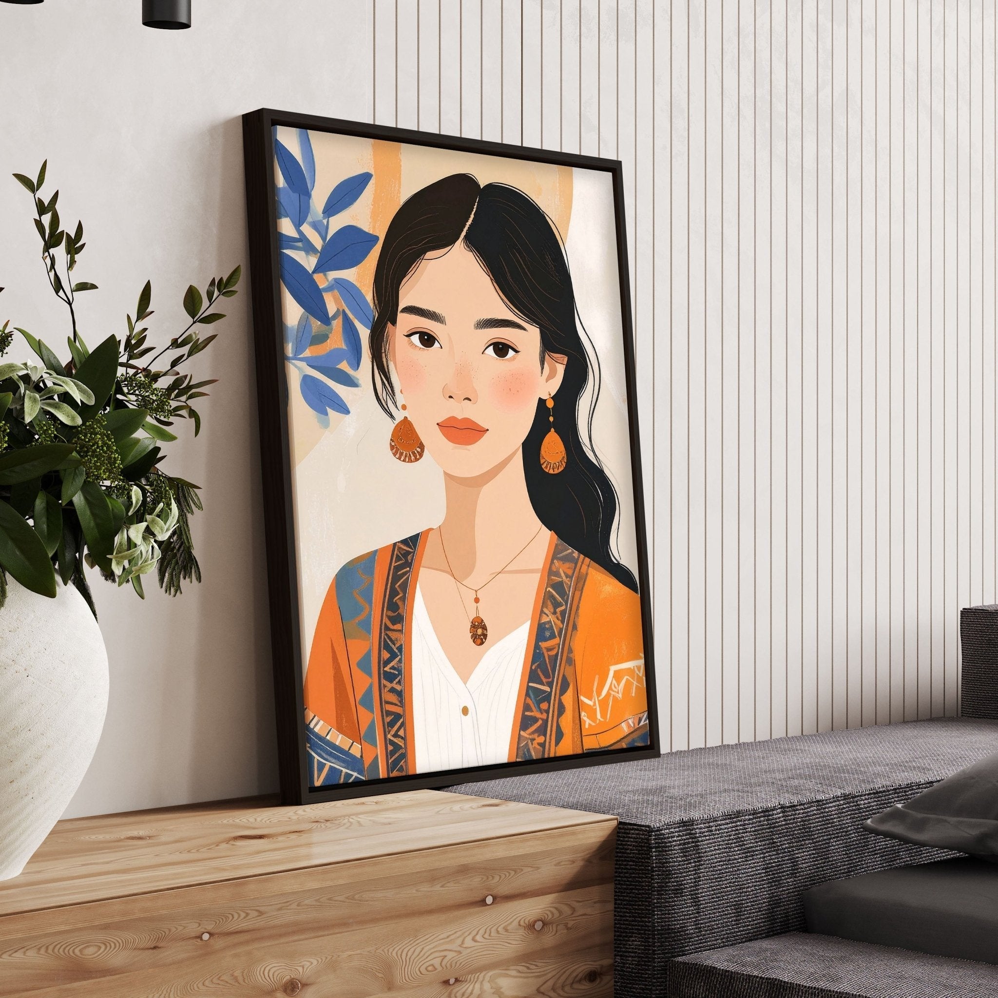 Boho Wall Art Decor | Set of 3 Boho Women Wall art Prints