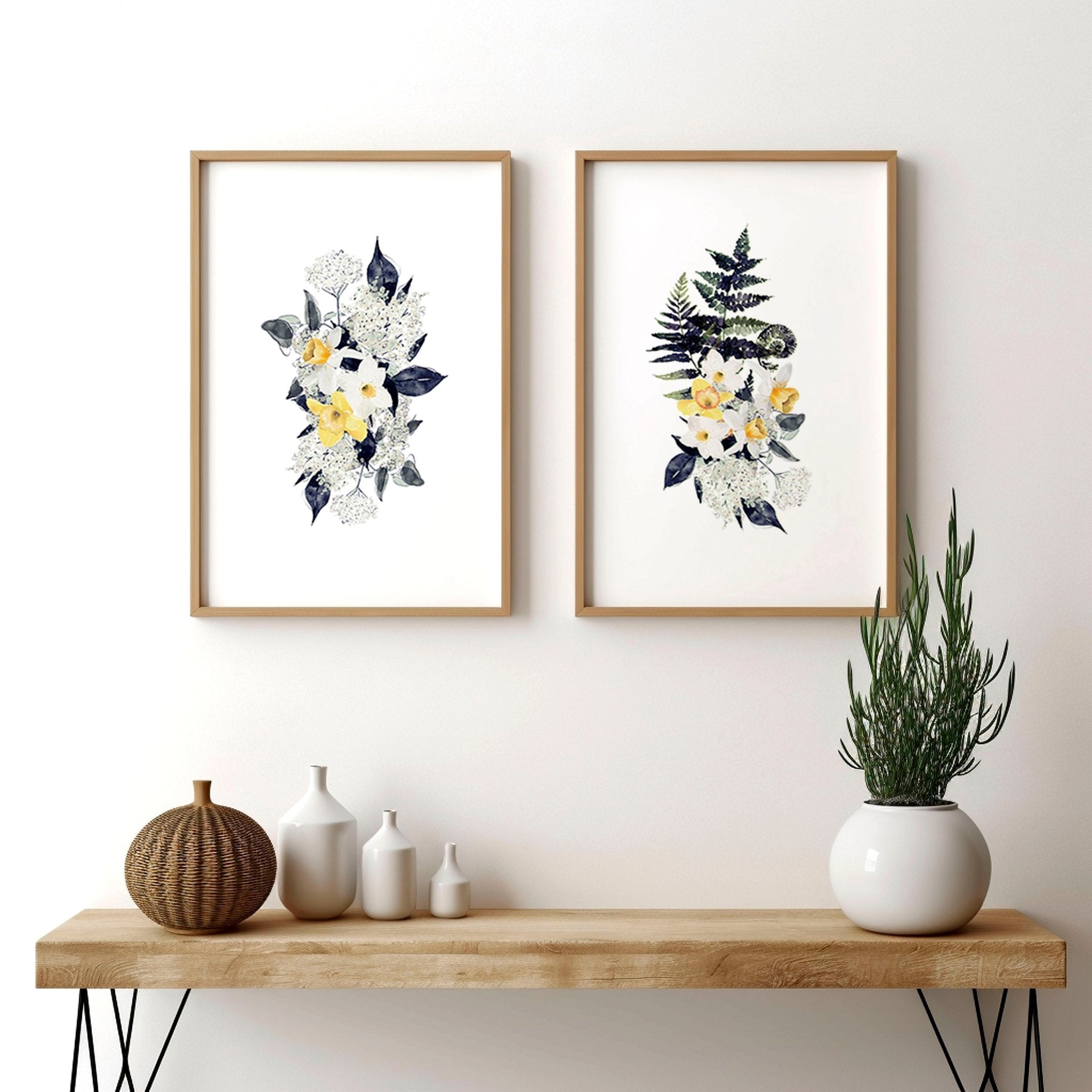 Large artwork | set of 2 pictures for hallway