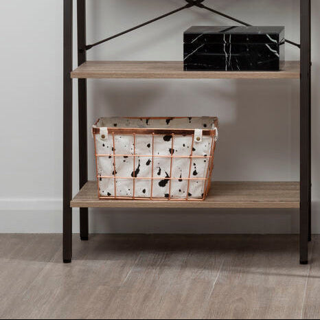 Rose Gold Iron Wireframe Basket | Harga