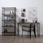 Dark Oak Veneer Effect Top Desk | Bradbury