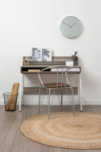 40cm Dia Chrome and Mirror Wall Clock | Baillie