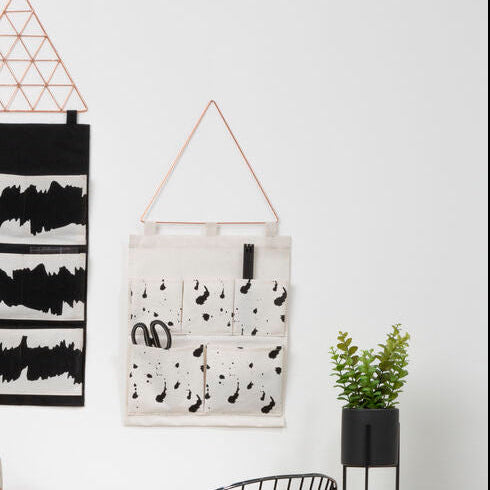White Wall Hanging Pocket Organiser | Verti