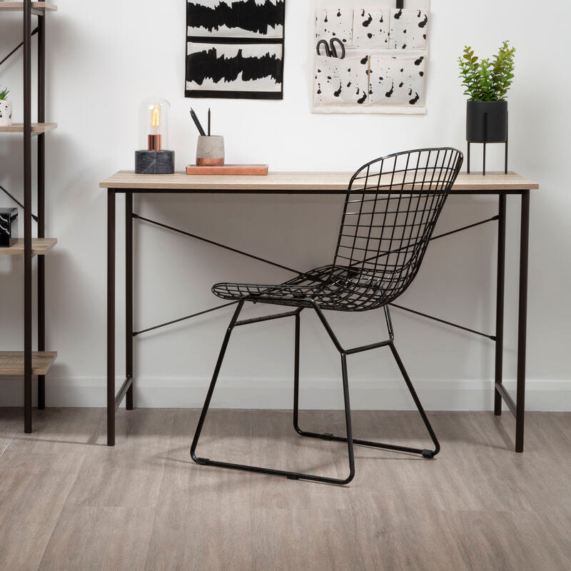 Grey Oak Veneer Effect Top Desk | Bradbury