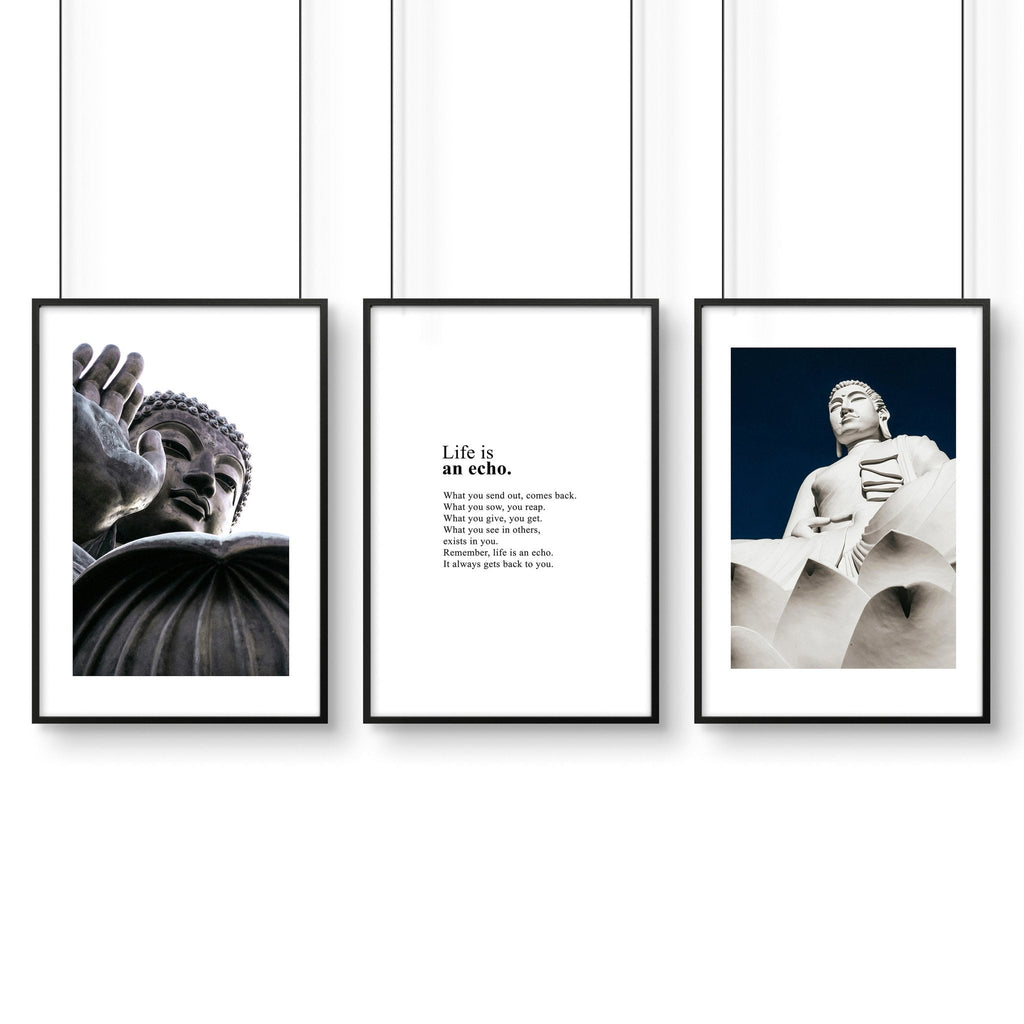 Buddhist wall art  | set of 3 wall art prints